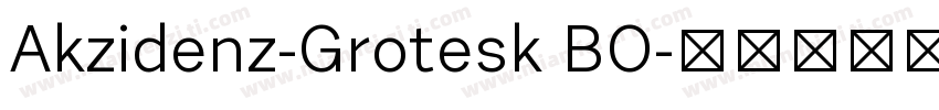 Akzidenz-Grotesk BO字体转换
